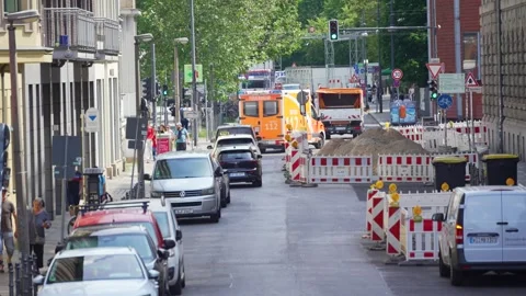 Germany, Berlin, June 2, 2026. Berlin Street Scene With Fire Truck, Traffic and Stock Footage 336268316