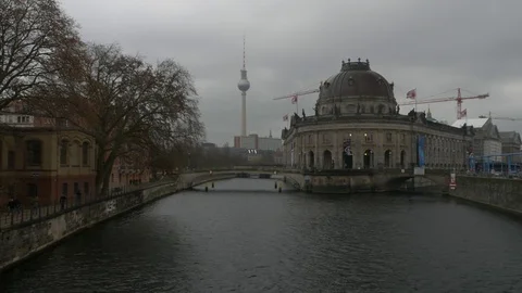 Germany Berlin Museum Bode, Museum Island, January 4, 2017 Video stock 71715423