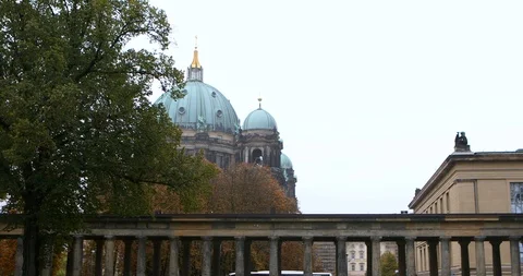 Germany, Berlin, museum island,  Berlin Catholic Church Stock Footage 102779596