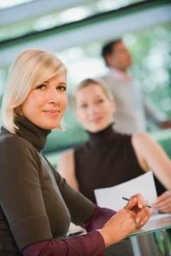 Germany, business people in  meeting Stock Photos