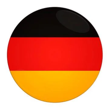 Germany button with flag Illustrazione stock