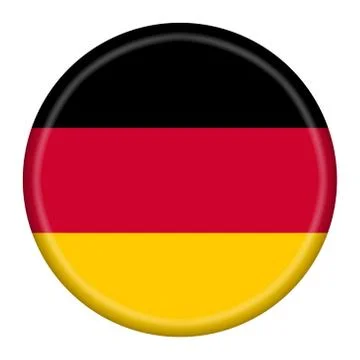 Germany button illustration with clipping path provided Stock Illustration