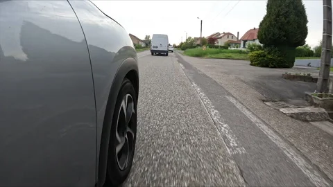 Germany Car side view while traveling, fg01 Stock Footage 255885037