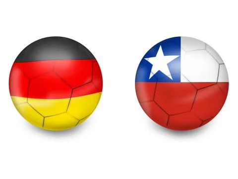 Germany chile creative round 3d ball design Stock Illustration