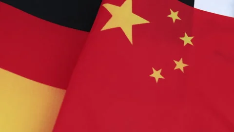 A Germany, China relations concept. Stock Footage 317549134