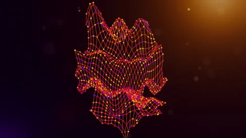 Germany Connected Intelligence Network Map Reveal Animation Stock Footage 336676853