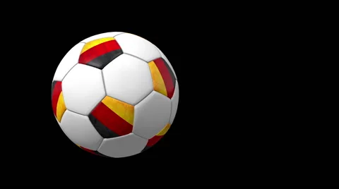 Germany corner kick on black background Видео 42210981