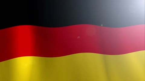 Germany Country flag animation stock footage Stock Footage