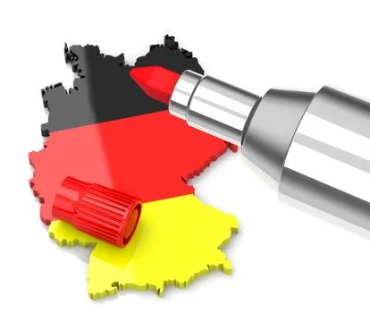Germany cut costs Stock Illustration