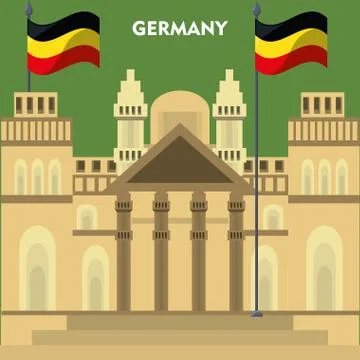 Germany design concept Ilustração Stock