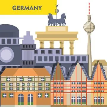 Germany design concept Ilustração Stock