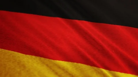 Germany, Deutscland flag is waving 3D.  Stock Footage 100321502