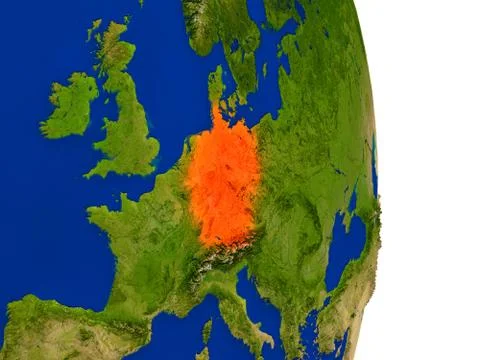 Germany on Earth Illustrazione stock