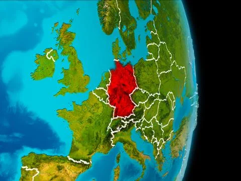 Germany on Earth Illustrazione stock