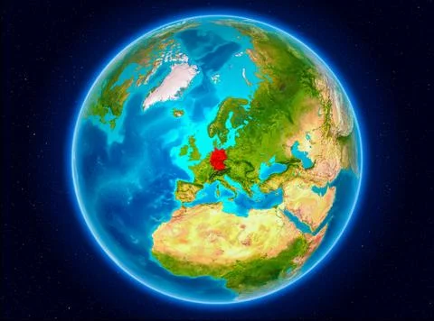 Germany on Earth Illustrazione stock
