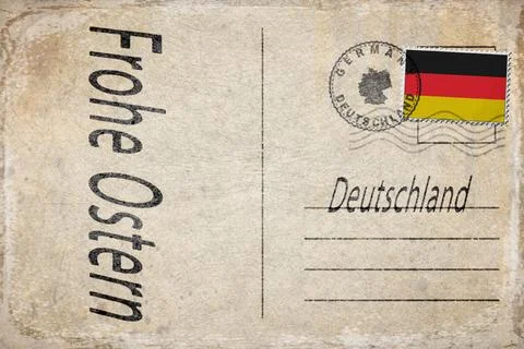 Germany Easter Sunday Background Stock Illustration