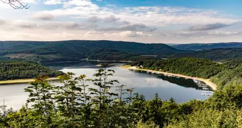 Germany, Eifel Rurtalsperre Stock-Fotos