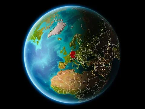 Germany in the evening Illustrazione stock