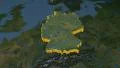 Germany extruded. Blue Marble. 4k or 4k+ Resolution