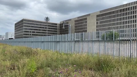 Germany: Federal Intelligence Service headquarters in Berlin Stock Footage 340109121