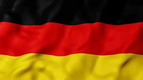 Germany flag 3d animation waves gently in seamless loop motion graphics Stockbeeldmateriaal 337928813