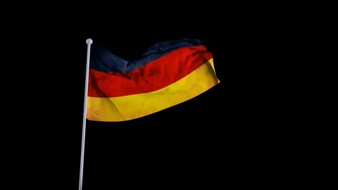 Germany Flag 4K Stock Footage 88434029