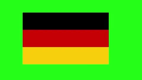 Germany Flag 4K Green Screen Video. Stock Footage 320182158