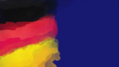 GERMANY Flag Abstract Paint Animation,  GERMAN Background Colors  (2D Animation) 動画素材 170247696