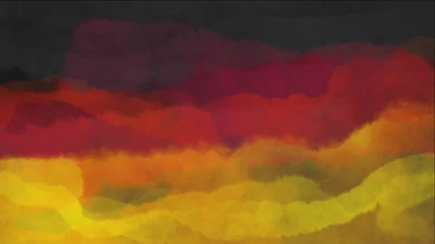 GERMANY Flag Abstract Paint Animation,  GERMAN Background Colors  (2D Animation) Stock Footage 170247721