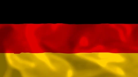 Germany flag animation, close-up. 3D animation. Stock Footage 286037334