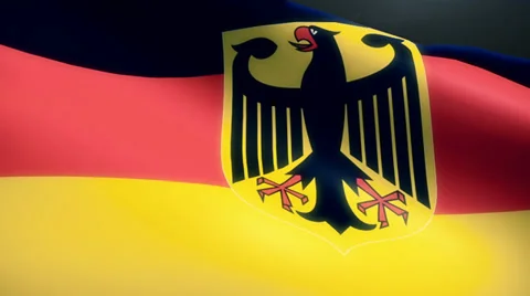 Germany Flag Animation Loop Stock Footage 38006796