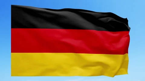 Germany Flag Animation – Seamless Loop (4K UHD) Stock Footage 317829337