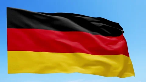 Germany Flag Animation – Seamless Loop (4K UHD) Stock Footage 317829340