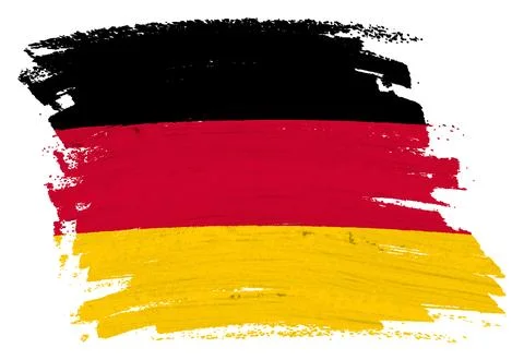 Germany flag background paint splash brushstroke Stock Illustration