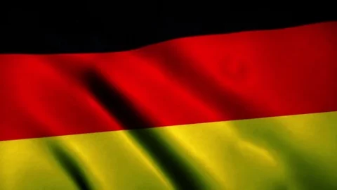 Germany Flag Blowing in the Wind Video stock 76056276