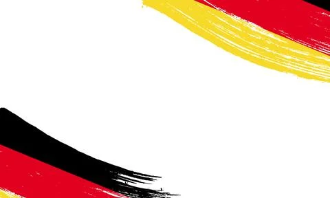 Germany Flag with Brush Stroke Effect, Grunge brush stroke. Watercolor pain.. Stock Illustration
