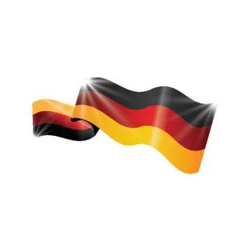 Germany Flag Button Design Illustrazione stock