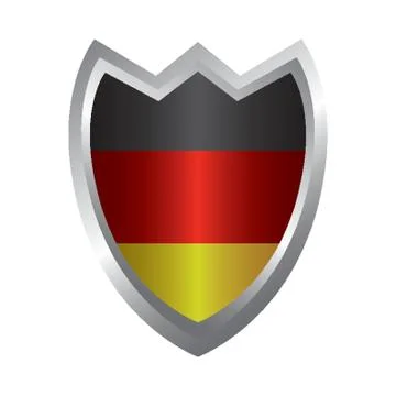 Germany Flag Button Design Illustrazione stock