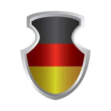 Germany Flag Button Design Stock Illustration