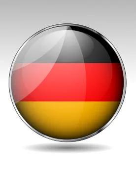 Germany flag button Stock Illustration