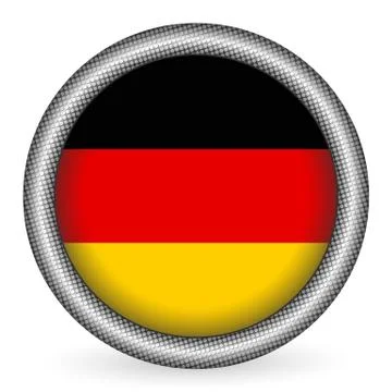 Germany flag button Illustrazione stock