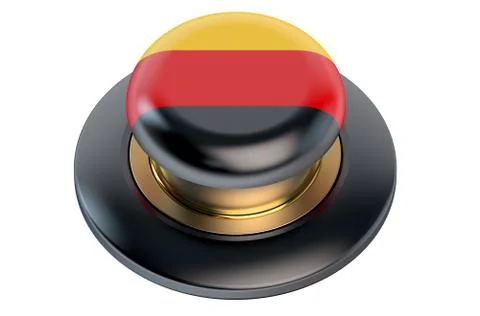 Germany flag button Illustrazione stock