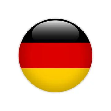 Germany flag on button Illustrazione stock