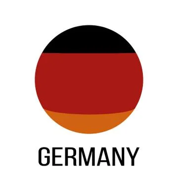 Germany flag in circle. Germany flag. National Germany flag. Flag Background. イラスト素材