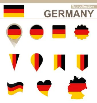 Germany Flag Collection Stock Illustration