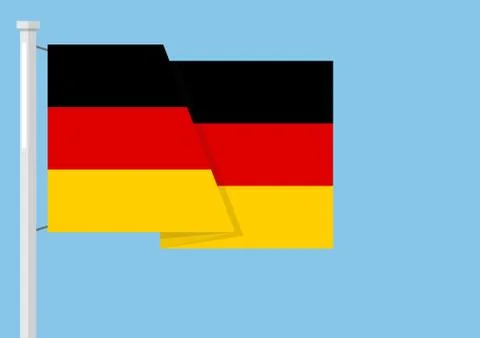 Germany flag with copyspace Stock Illustration