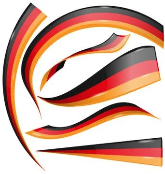 Germany flag element isolated on white background Stock Illustration