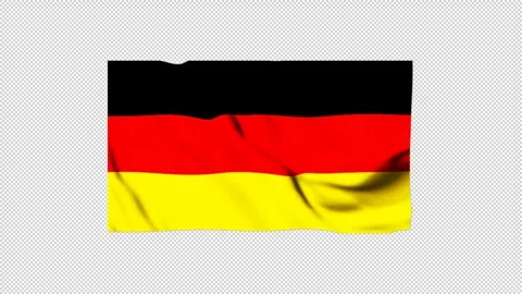 Germany flag fluttering in the wind Stock Footage 306269915