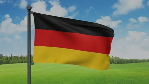 Germany Flag Stock Footage 151862253