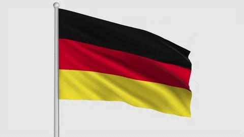Germany Flag Stock Footage 206794015